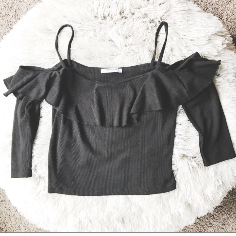 Black crop top